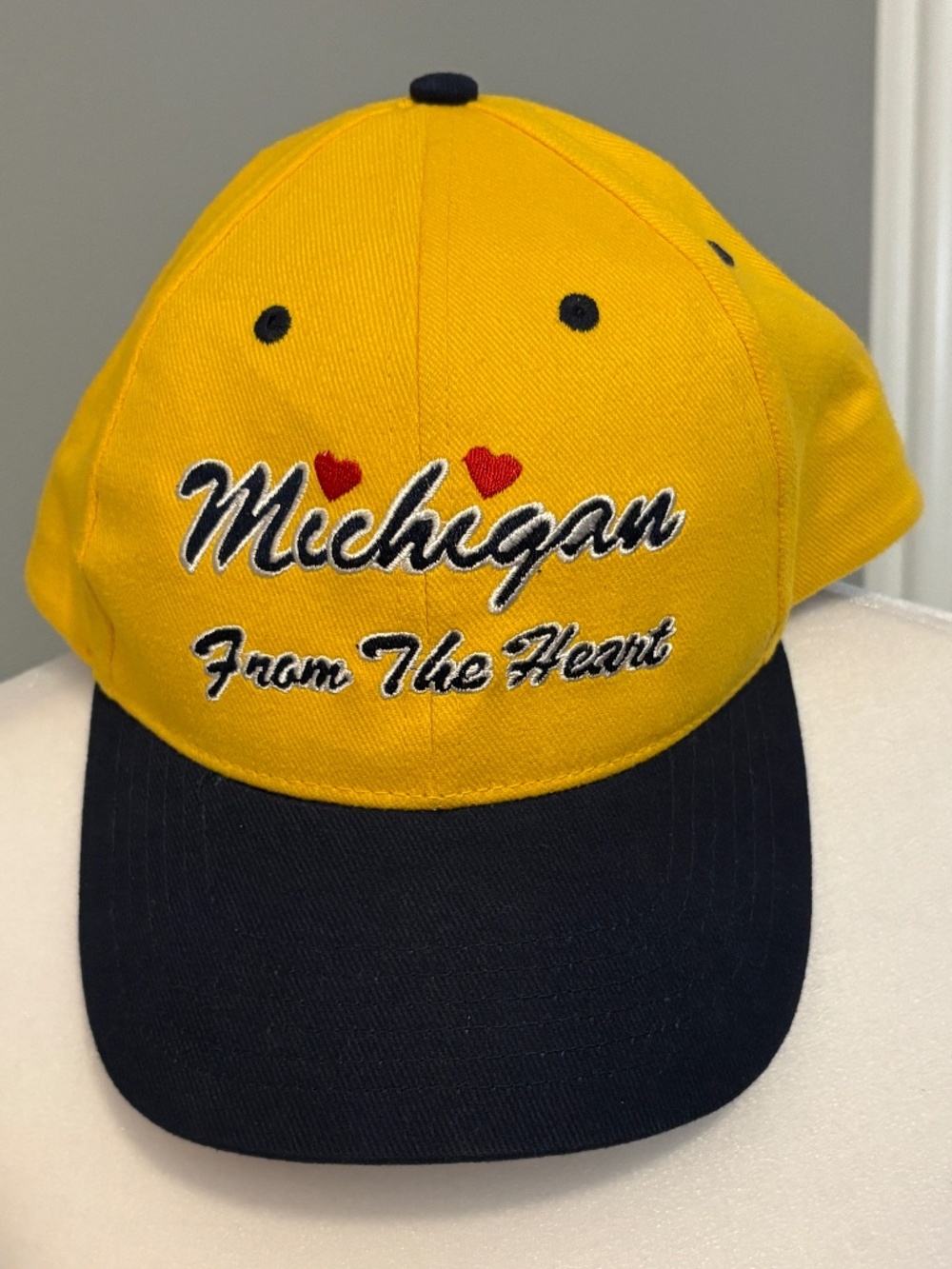 Vintage University of Michigan "From the Heart" Autograph Baseball Cap - Unisex